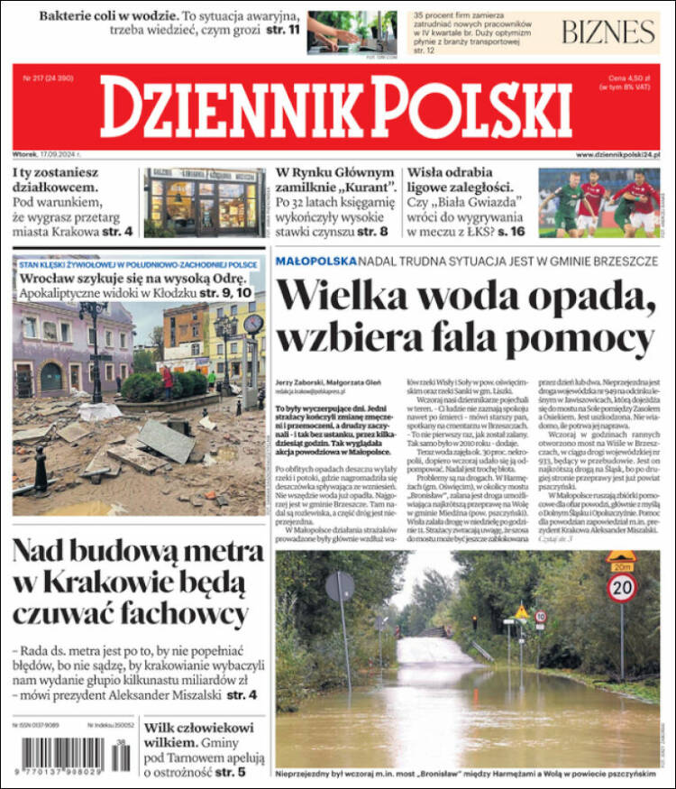 Portada de Dziennik (Polonia)