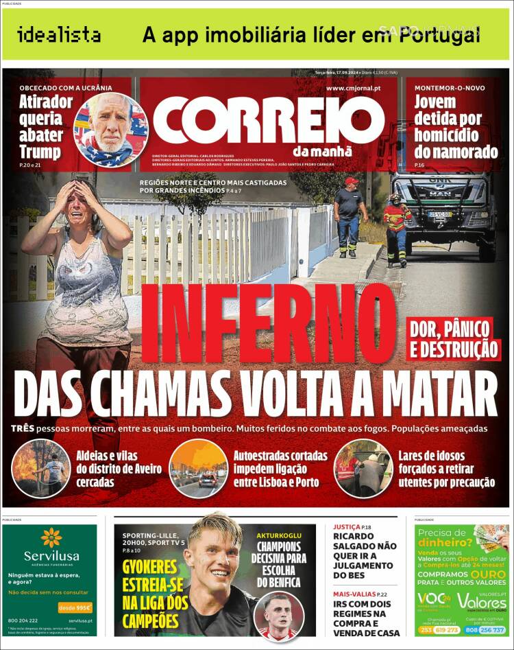 Portada de Correio da Manhã (Portugal)