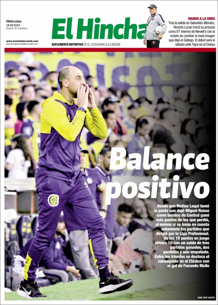 Portada de El Hincha (Argentina)