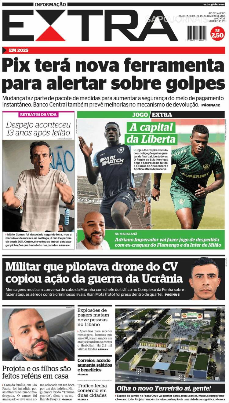 Portada de Extra (Brasil)