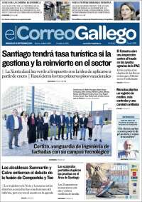 Portada de El Correo Gallego (España)