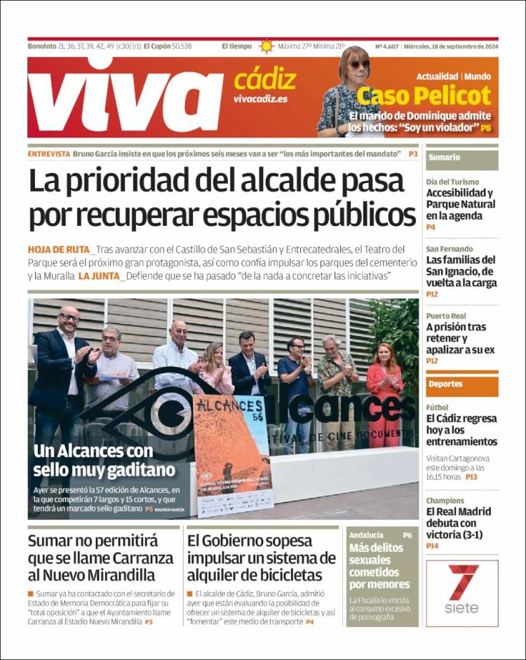 Portada de Información - Cadiz (España)
