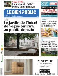 Portada de Le Bien Public (Francia)