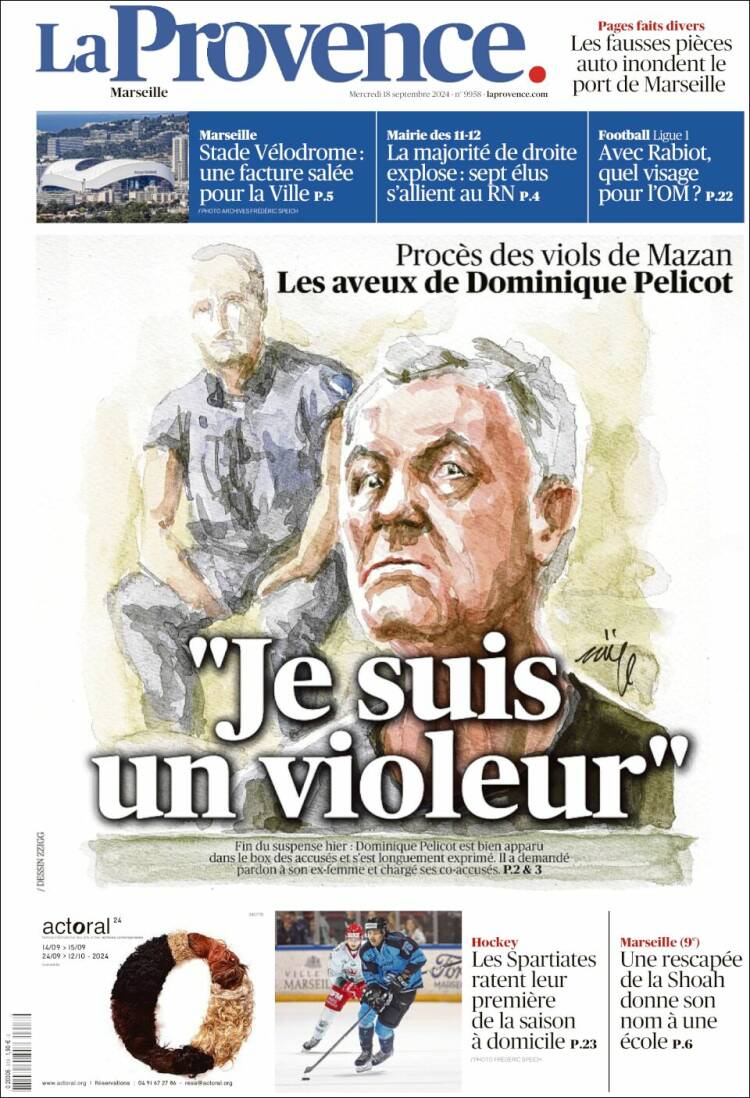 Portada de La Provence (Francia)