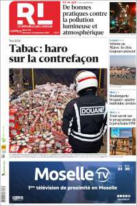 Portada de Le Republicain Lorrain (Francia)