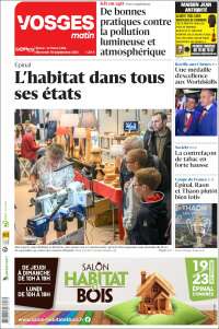 Portada de Vosges Matin (Francia)