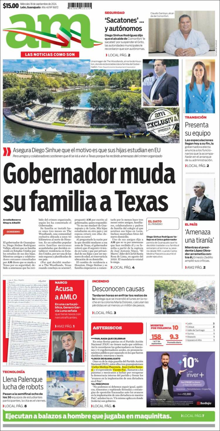 Portada de Al Día A.M. (México)