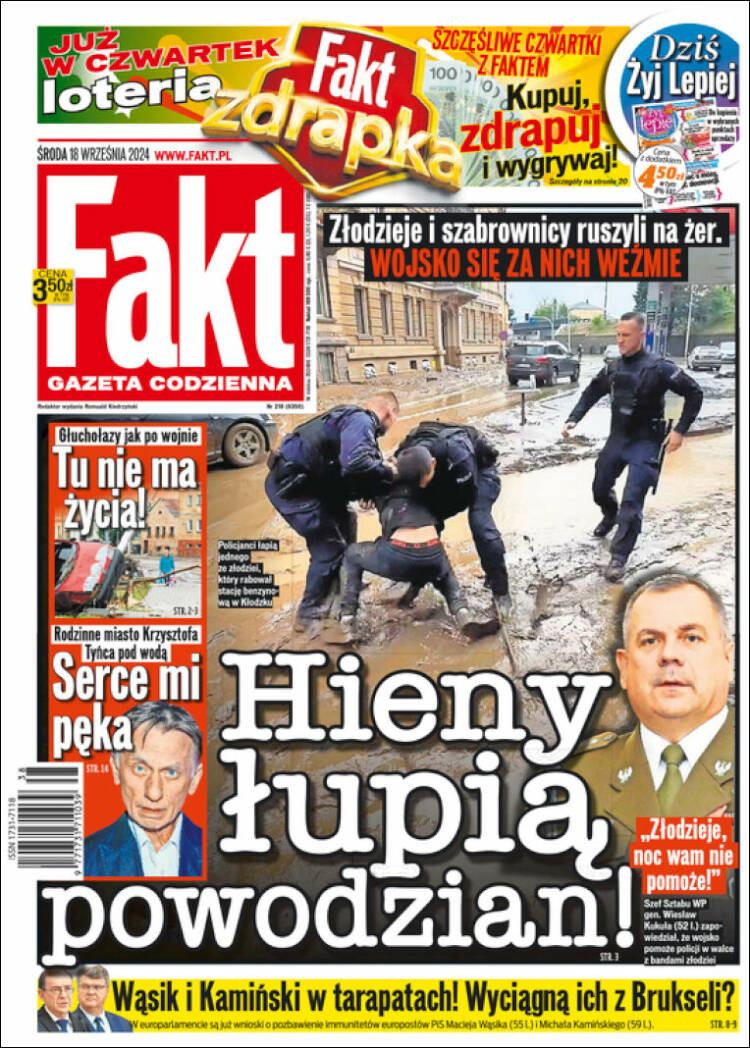 Portada de Fakt (Polonia)