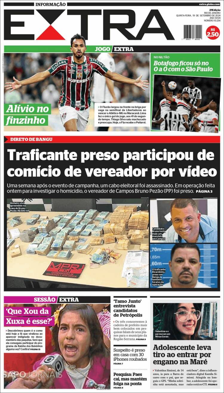 Portada de Extra (Brasil)