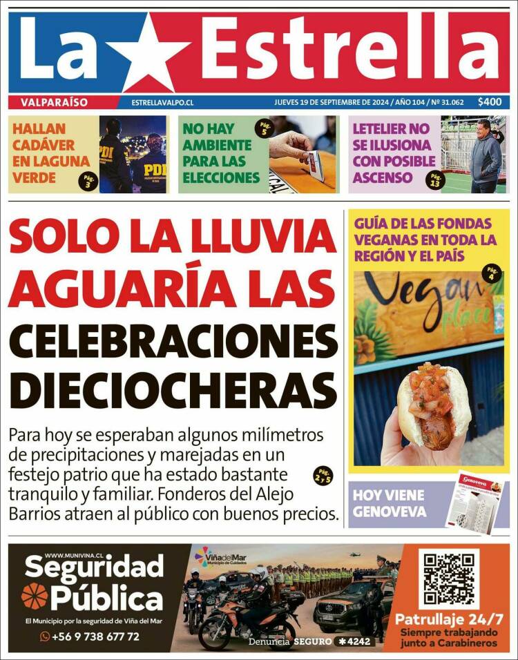 Portada de Estrella de Valparaiso (Chile)