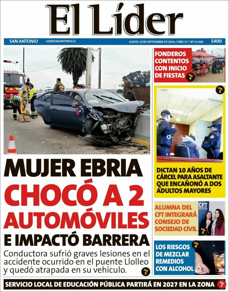 Portada de Lider de San Antonio (Chile)