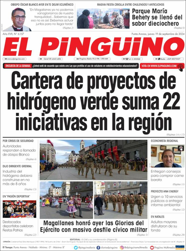 Portada de El Pingüino (Chile)