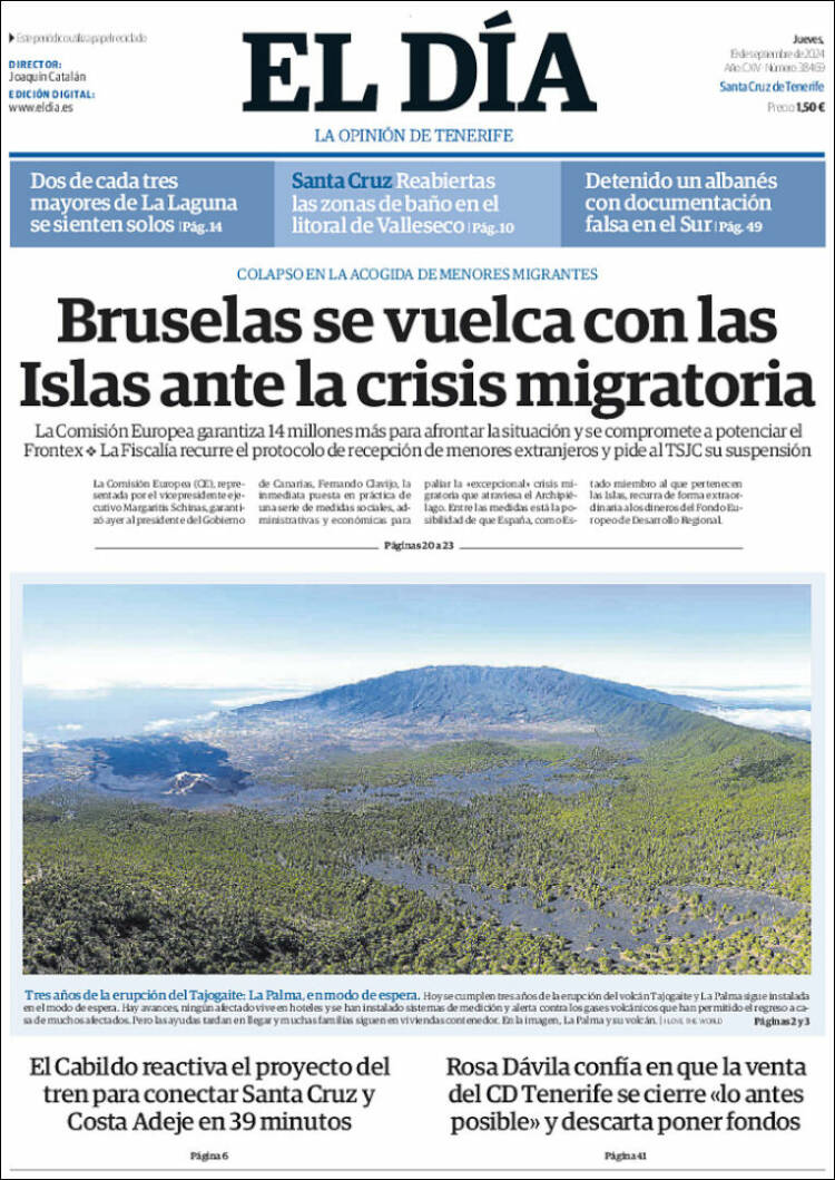 Portada de El Día (España)
