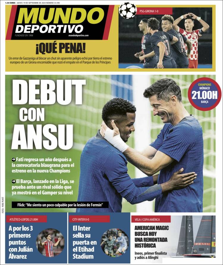 Portada de El Mundo Deportivo (España)