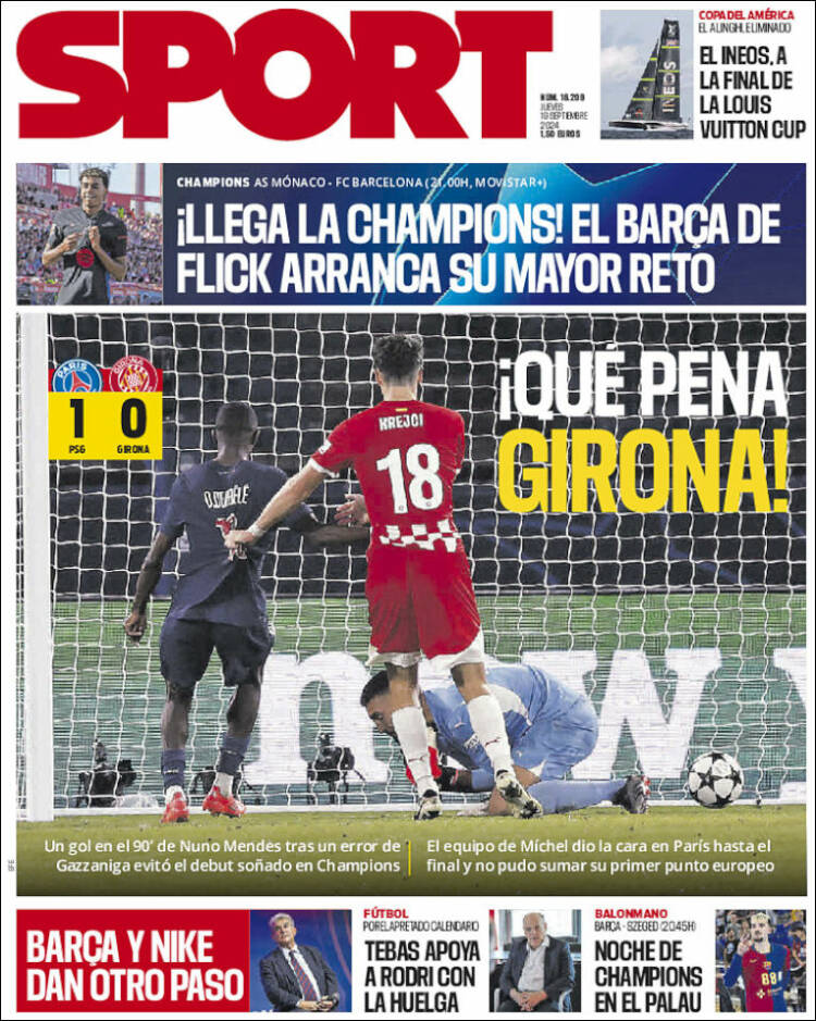 Portada de Sport (España)