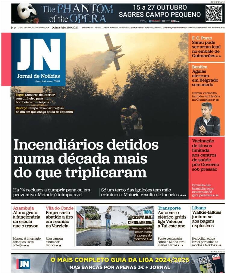 Portada de Jornal de Notícias (Portugal)
