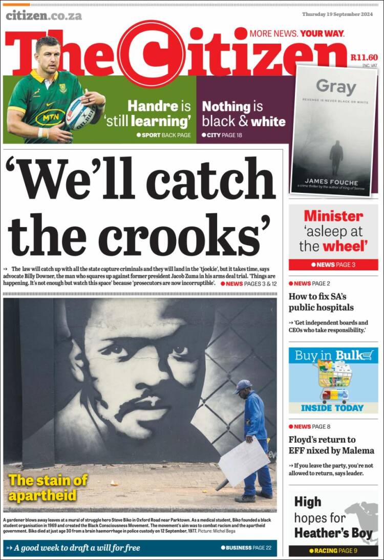 Portada de The Citizen (Sud&aacute;frica)