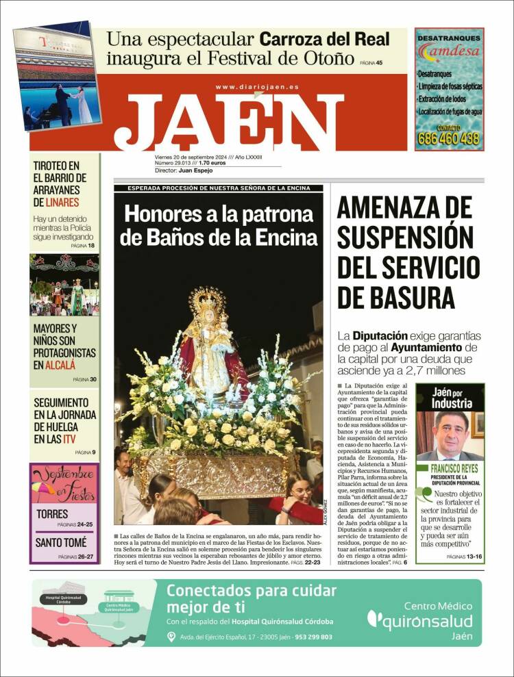 Portada de Diario Jaén (España)