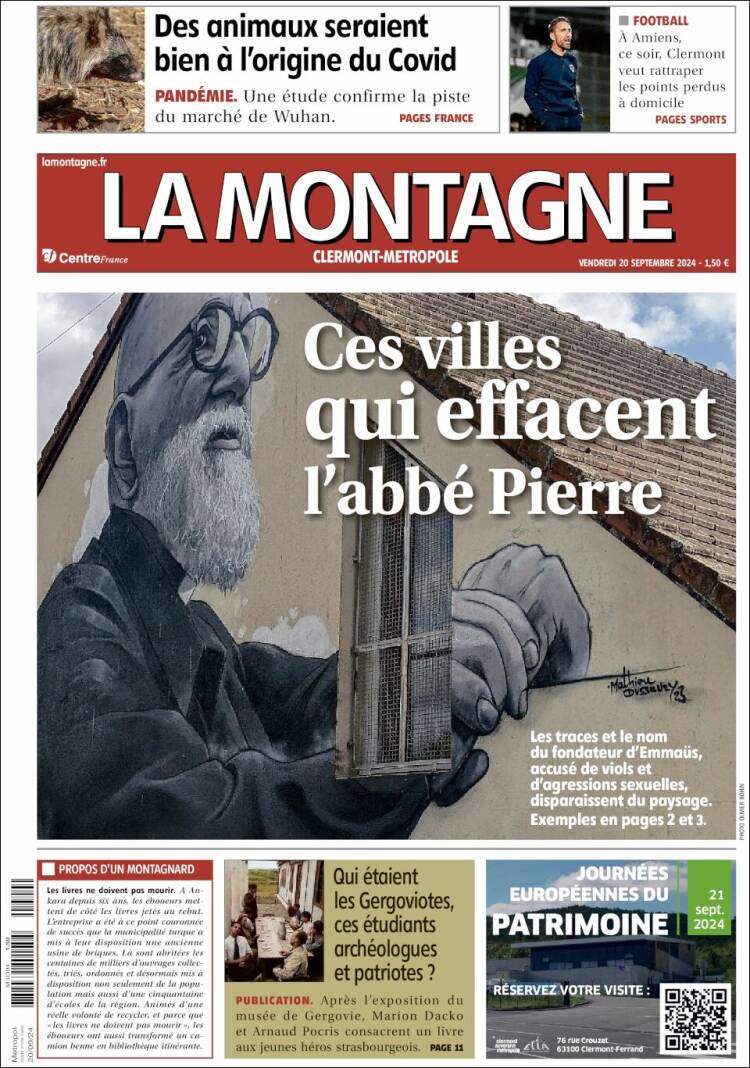 Portada de La Montagne (Francia)