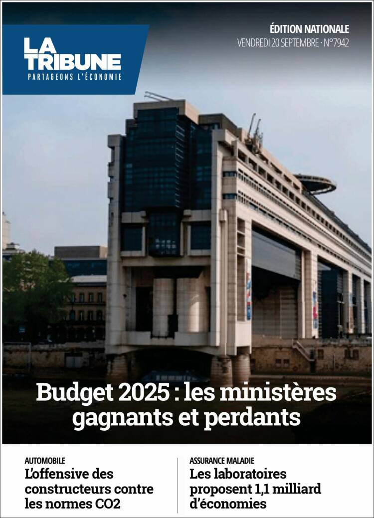 Portada de La Tribune (Francia)