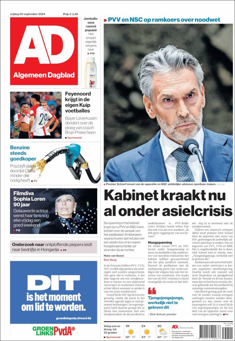 Portada de AD (Pa&iacute;ses Bajos)