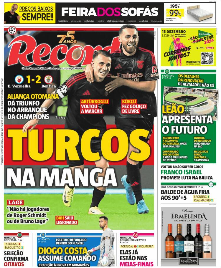 Portada de Record (Portugal)