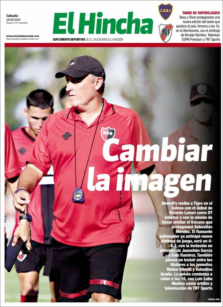 Portada de El Hincha (Argentina)