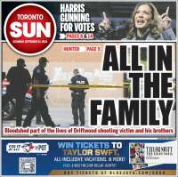 Portada de The Toronto Sun (Canadá)