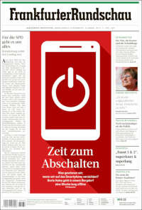 Portada de Frankfurter Rundschau (Alemania)