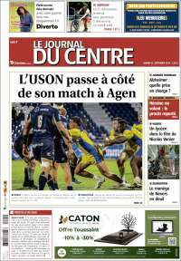 Portada de Le Journal du Centre (Francia)