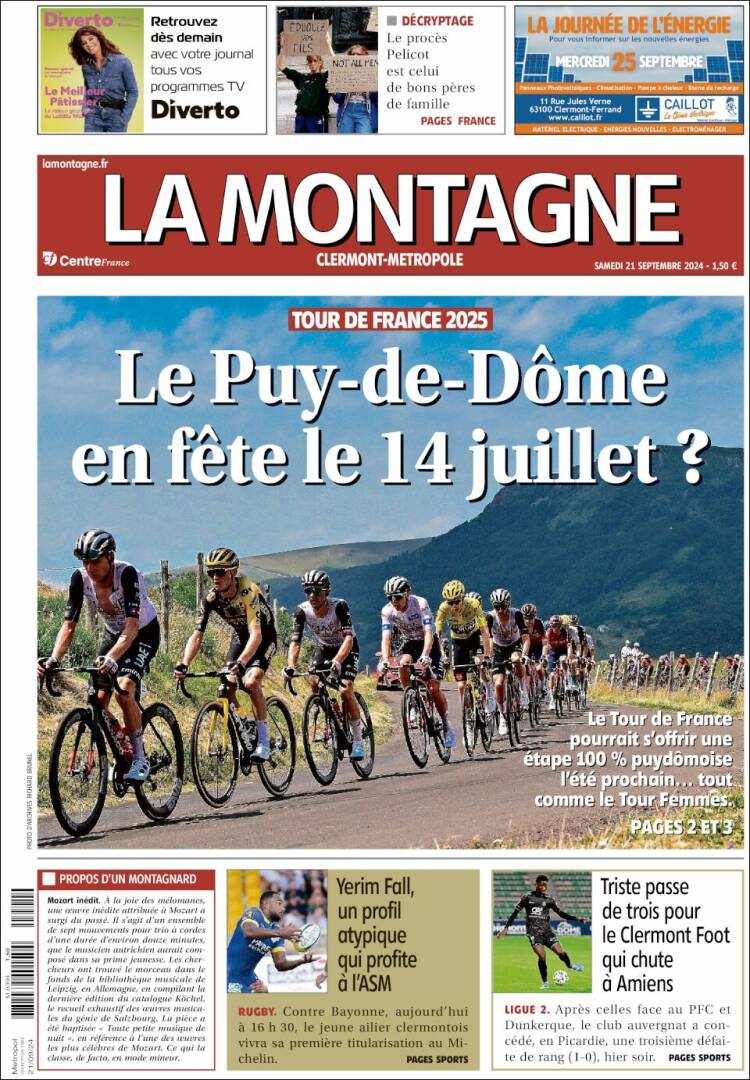 Portada de La Montagne (Francia)