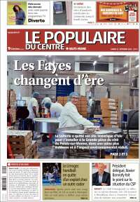Portada de Le Populaire du Centre (Francia)