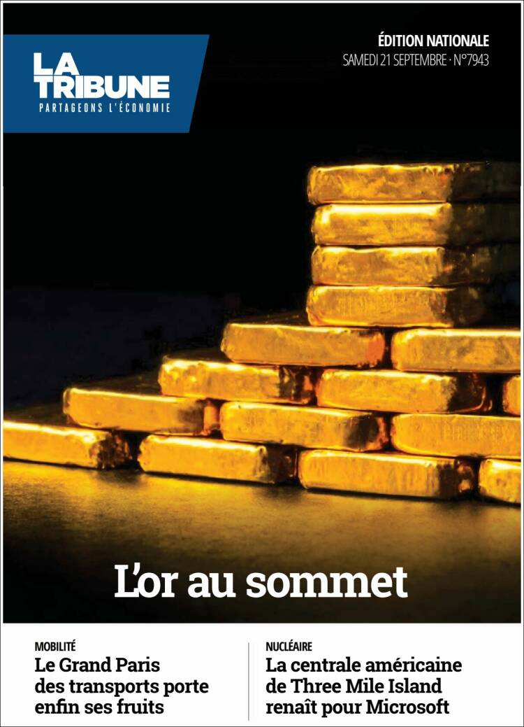 Portada de La Tribune (Francia)