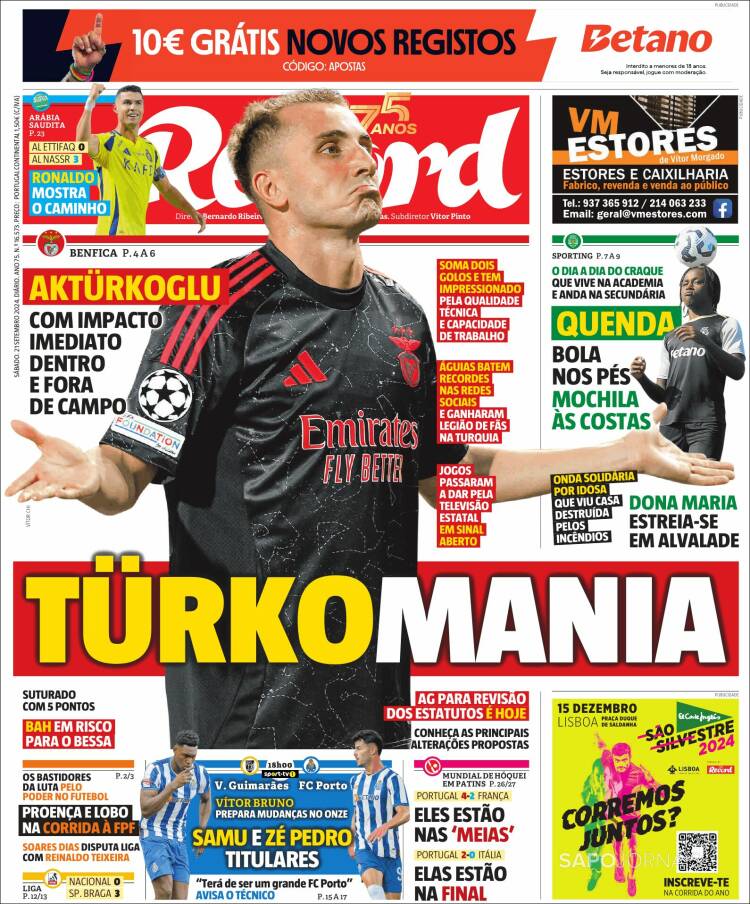 Portada de Record (Portugal)