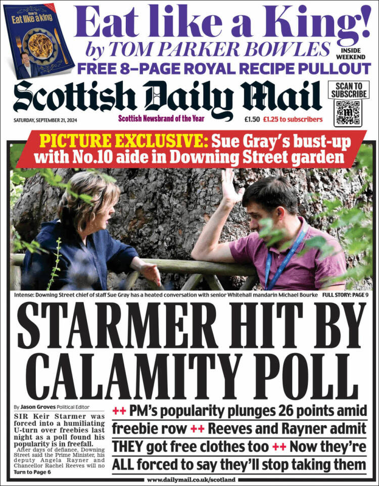 Portada de Scottish Daily Mail (Reino Unido)