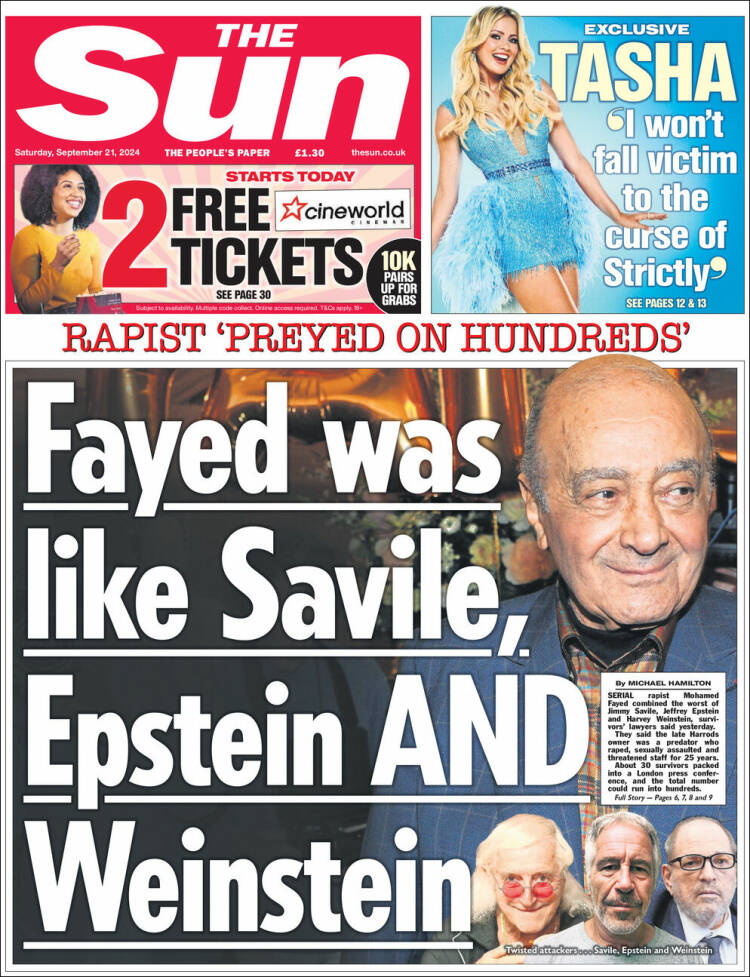 Portada de The Sun (Reino Unido)