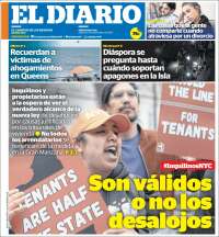 Portada de El Diario NY (USA)