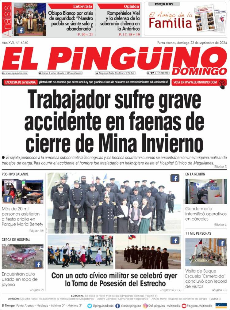 Portada de El Pingüino (Chile)