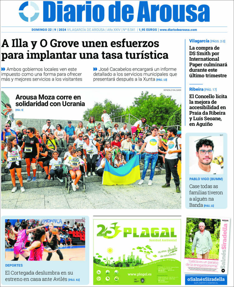 Portada de Diario de Arousa (España)