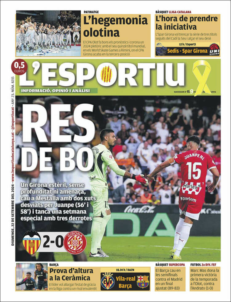 Portada de L'Esportiu : Girona (España)