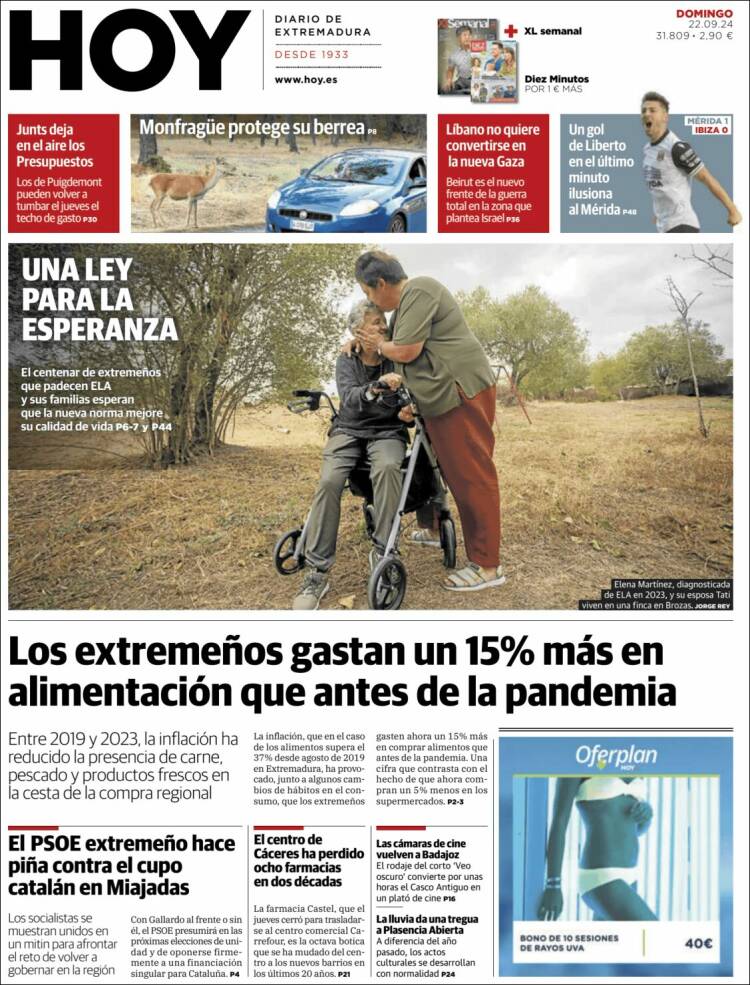 Portada de Hoy - Badajoz (España)