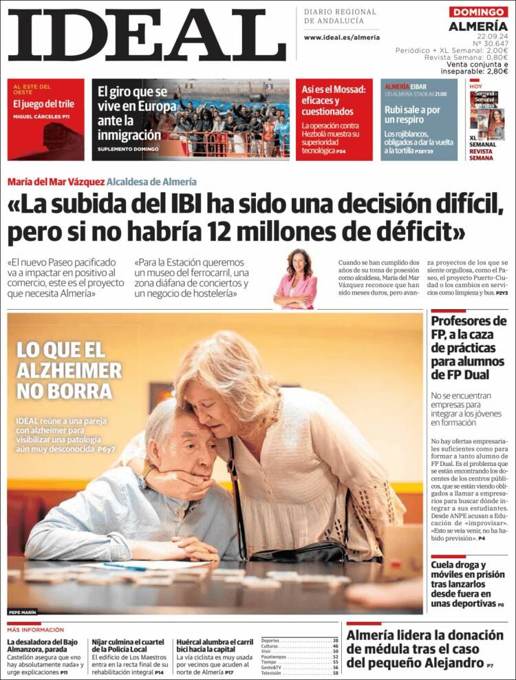 Portada de Ideal Almeria (España)