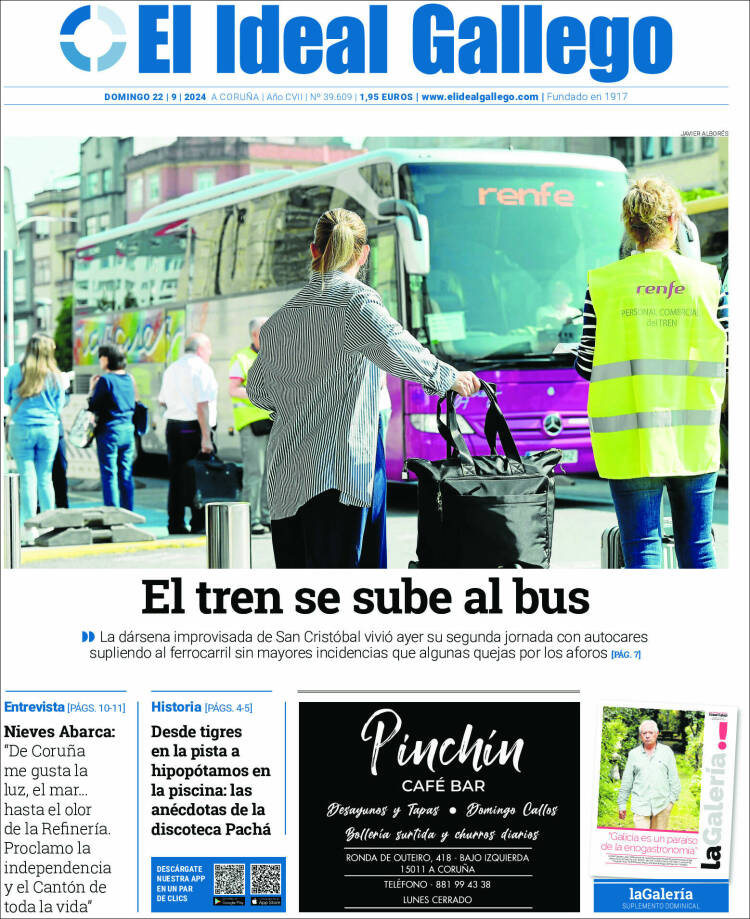 Portada de El Ideal Gallego (España)