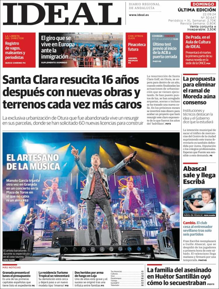 Portada de Ideal (España)