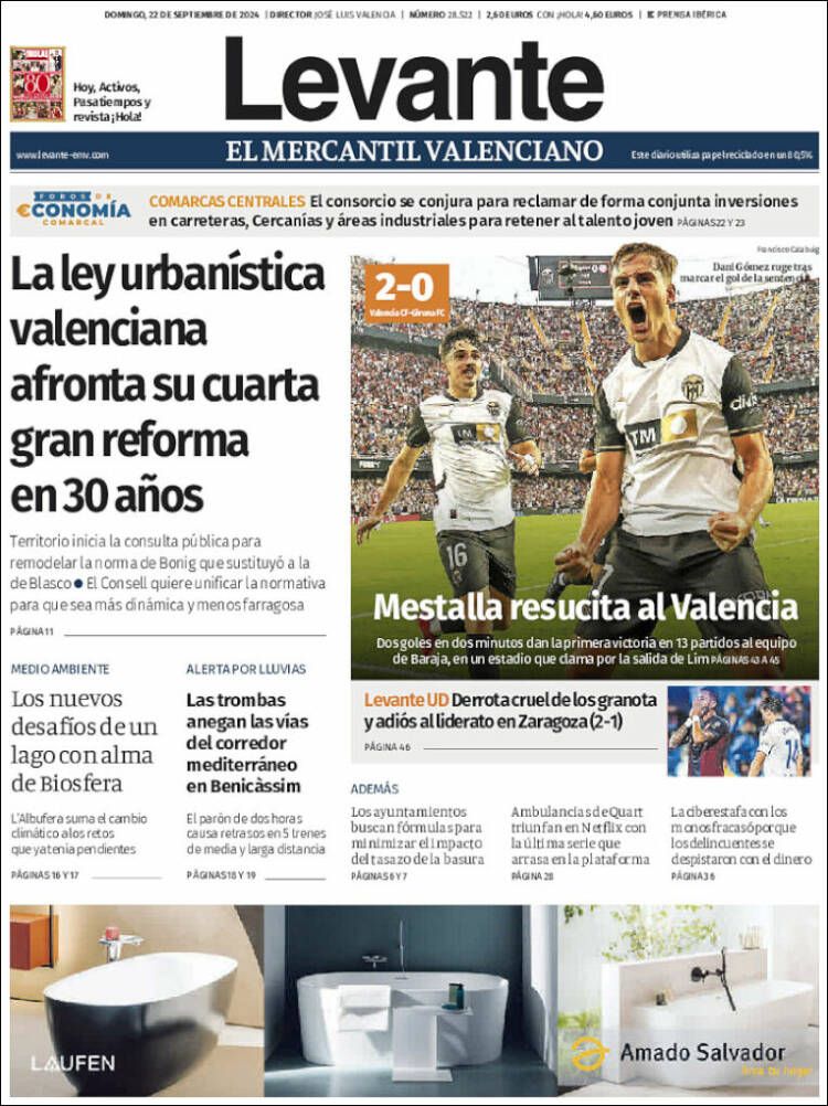 Portada de Levante (España)