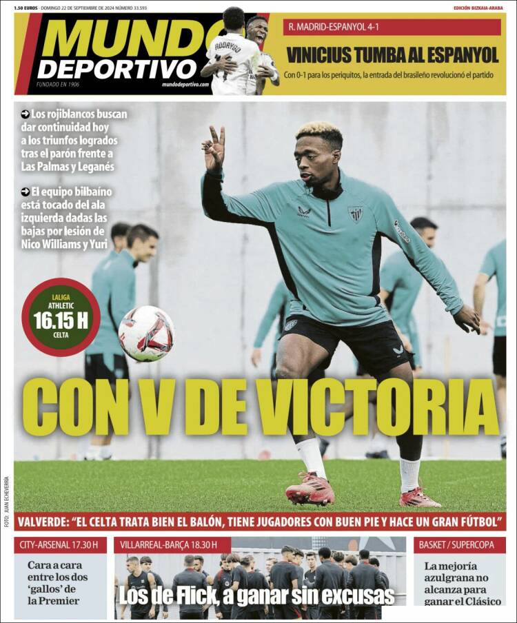 Portada de Mundo Deportivo Bizkaia (España)