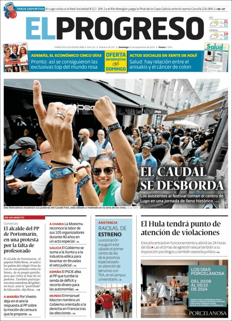 Portada de El Progreso (España)