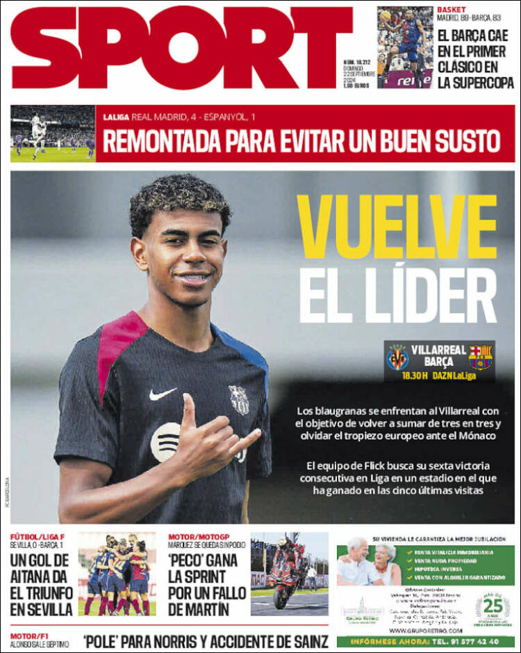 Portada de Sport (España)