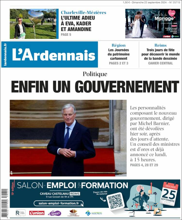 Portada de L'Ardenais (Francia)