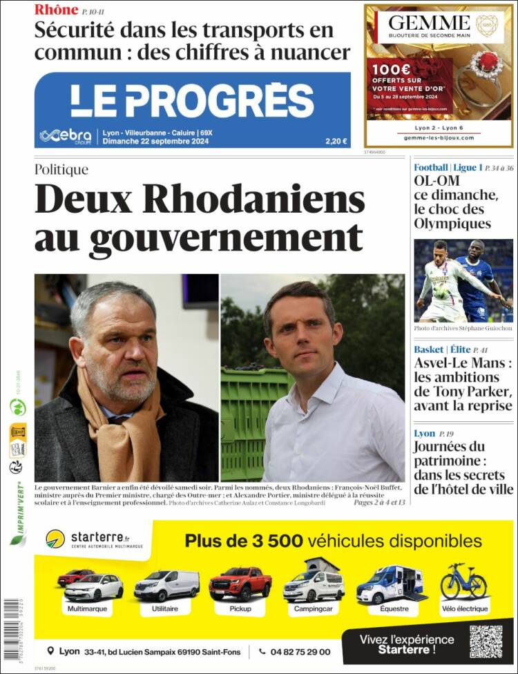 Portada de Progres de Fecamp (Francia)